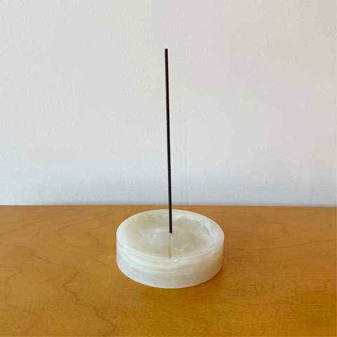 Marble Incense Holder, Ivory