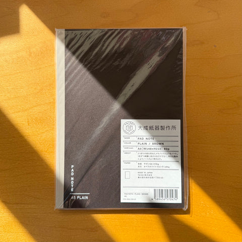 A5 Pad Notebook, Grid|Black