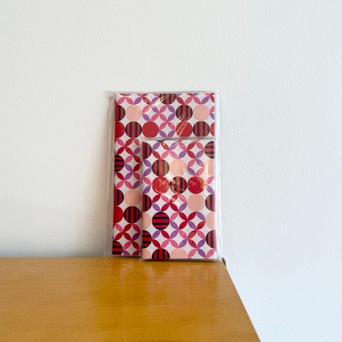 Ooue Notebook, Pink/Red Scandi