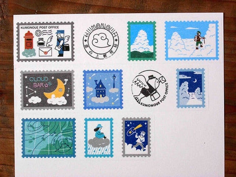 Cloud Post Office Stamp Washi Tape, One Hundred Views #2