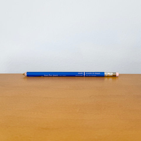 Mechanical Pencil with Eraser Tous Les Jours / Mark'style, Ocean Blue