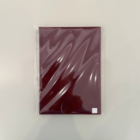 A5 Hardcover Marble Edge Notebook, Burgundy