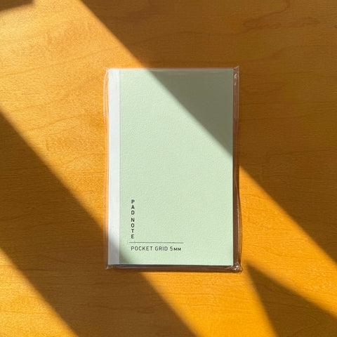 A6 Pocket Notebook, Grid|Wasabi