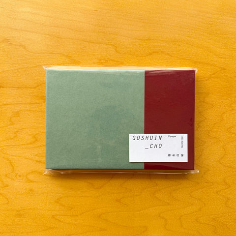 Goshuin_Cho Notebook, Mint & Red