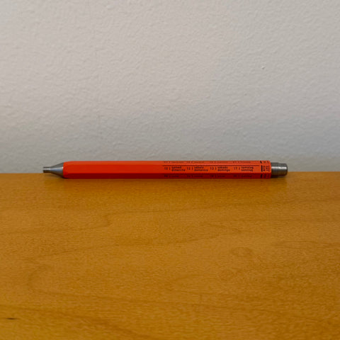 Days Aluminum Gel Ballpoint Pen–0.5mm Japanese Quick-Dry Ink, Orange