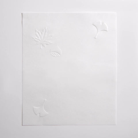 Embossed Pocket Paper, Maple and Ginkgo