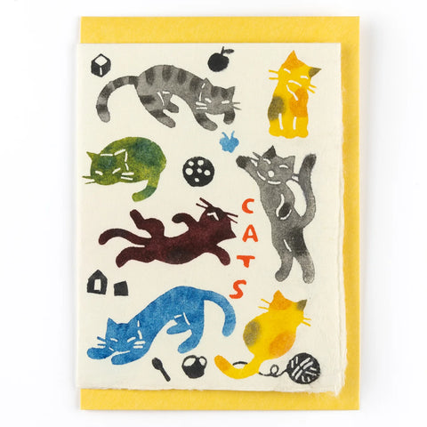 Handmade Greeting Card, Cats