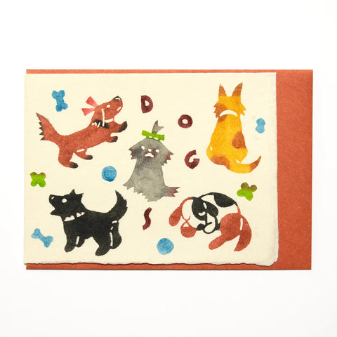 Handmade Greeting Card, Dogs