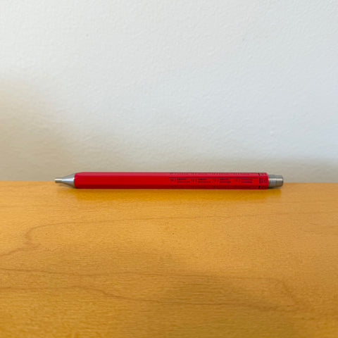 Days Aluminum Gel Ballpoint Pen–0.5mm Japanese Quick-Dry Ink, Red