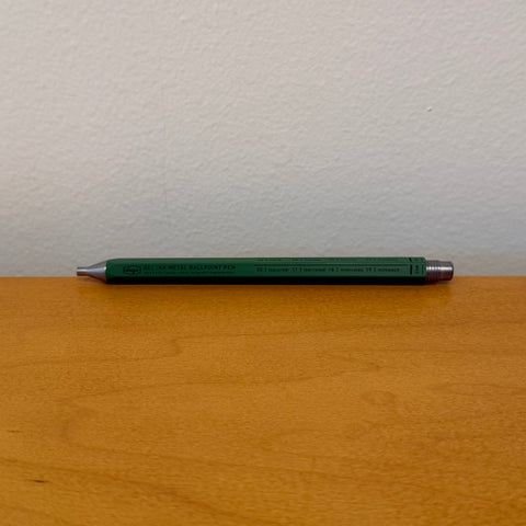 Days Aluminum Gel Ballpoint Pen–0.5mm Japanese Quick-Dry Ink, Green
