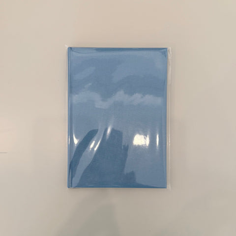A5 Hardcover Marble Edge Notebook, Blue featuring Yellow Marble