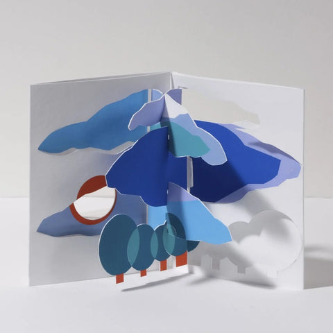 Clouds & Trees Pop Up Card