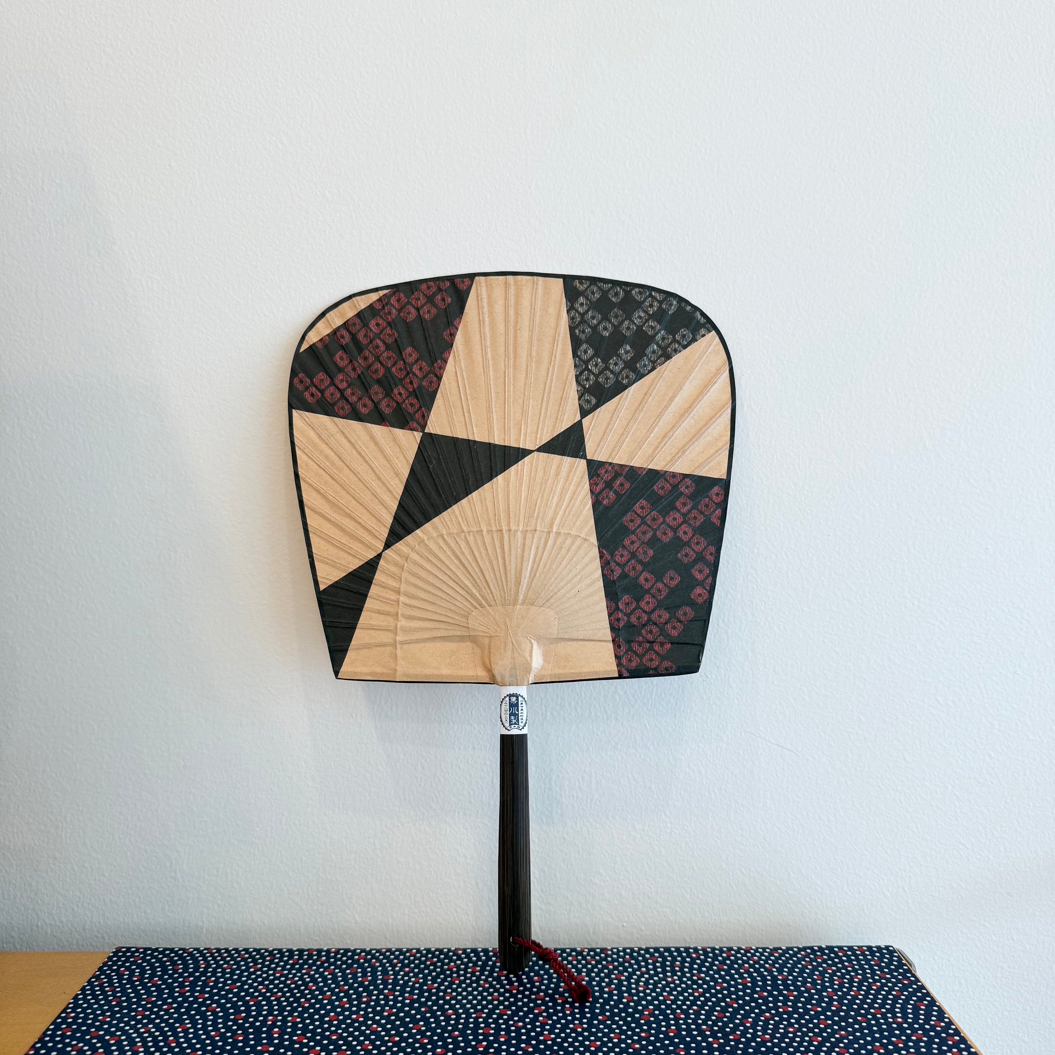 Geometric Line Ribbon Fan Kosen Paper Fan, Geometric Patterns – Passenger
