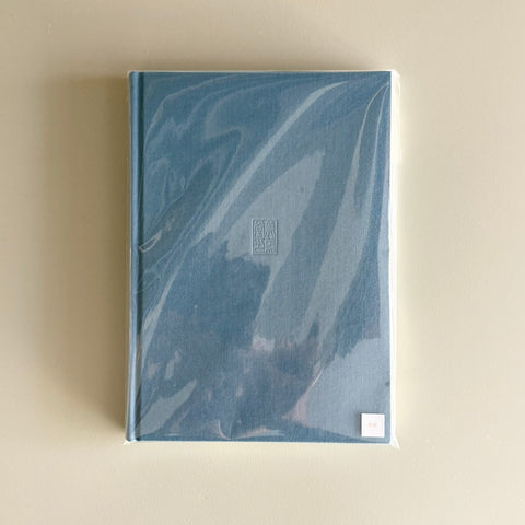 A5 Hardcover Marble Edge Notebook, Blue