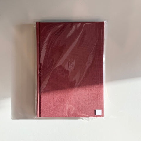 A5 Hardcover Marble Edge Notebook, Peach