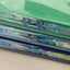 A5 Hardcover Marble Edge Notebook, Green