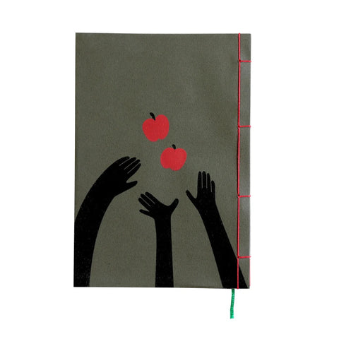 Watoji Notebook, Three People and Two Apples by Mimei Ogawa