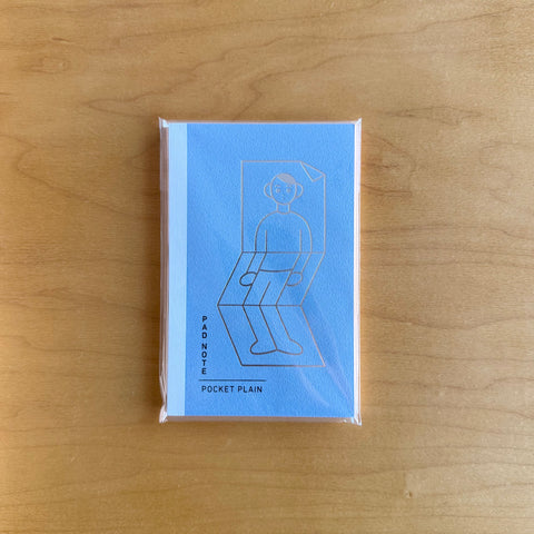 [unpis edition] A6 Pocket Notebook, Plain｜Ice Blue