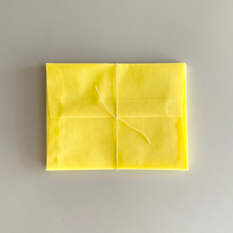 A2 Wax Paper Envelopes, Yellow