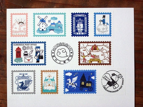 Cloud Post Office Stamp Washi Tape, Kingdom