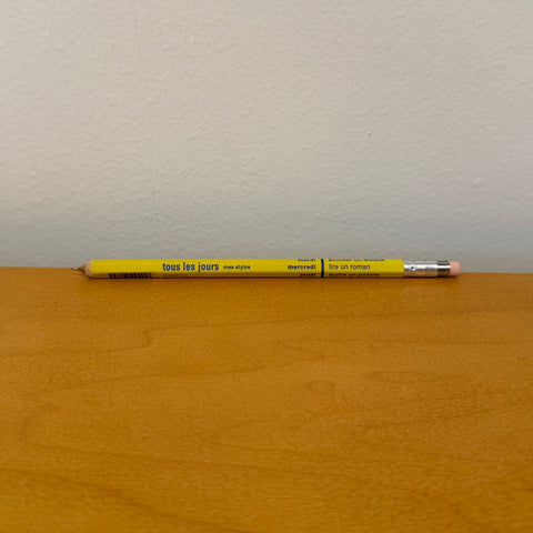 Mechanical Pencil with Eraser Tous Les Jours / Mark'style, Mustard