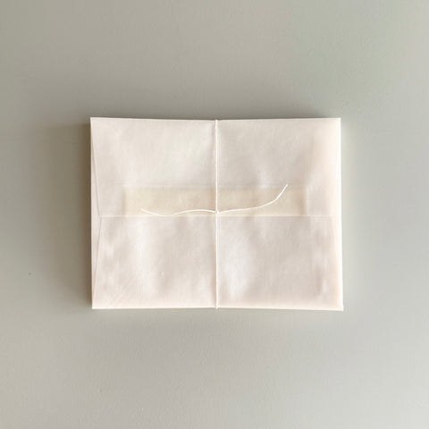 A2 Wax Paper Envelopes, Pearl White