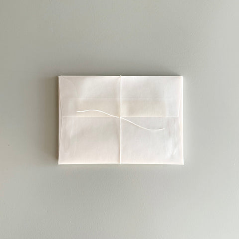 A1 Wax Paper Envelopes, Pearl White
