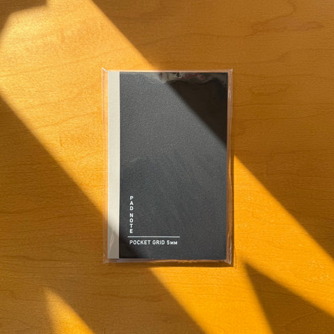 A6 Pocket Notebook, Grid｜Black