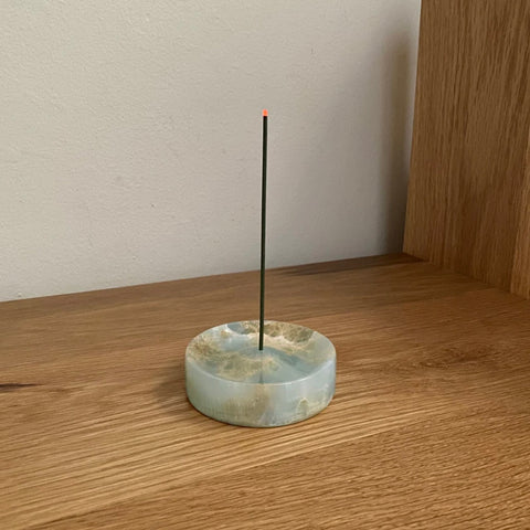 Marble Incense Holder, Blue