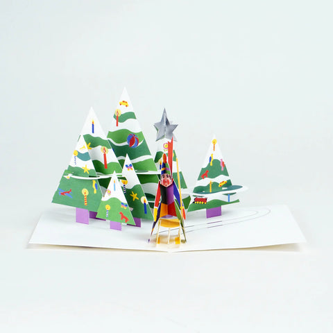 Merry Harlequin Pop Up Card