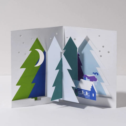Winter Landscape Pop Up Card